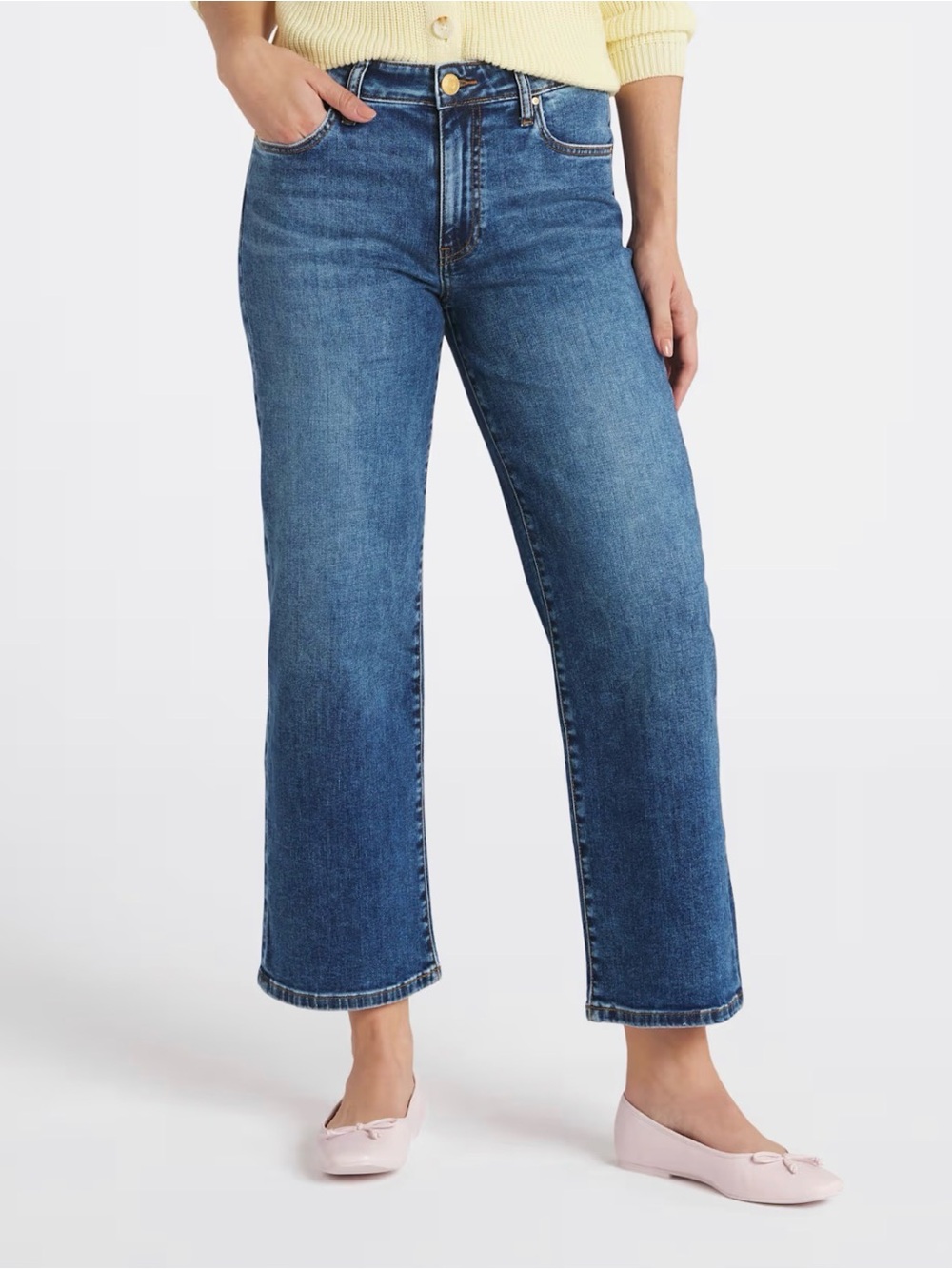 Kut from the Kloth Charlotte Wide Leg High Rise Jeans - 6